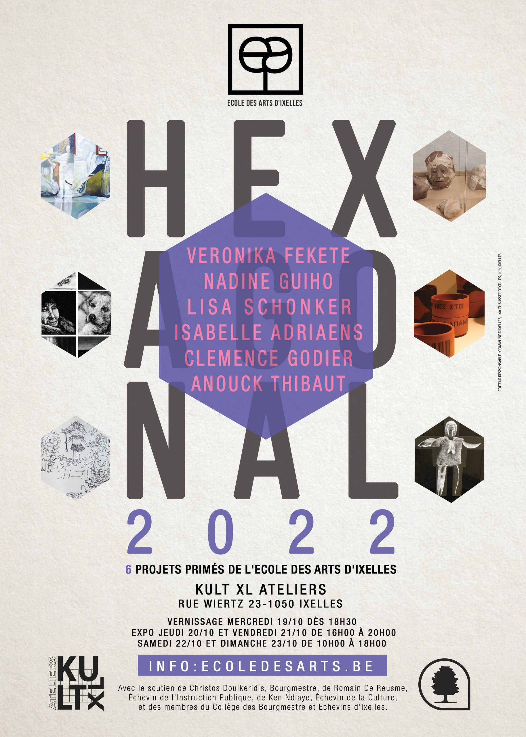 Invitation à l'exposition Hexagonal